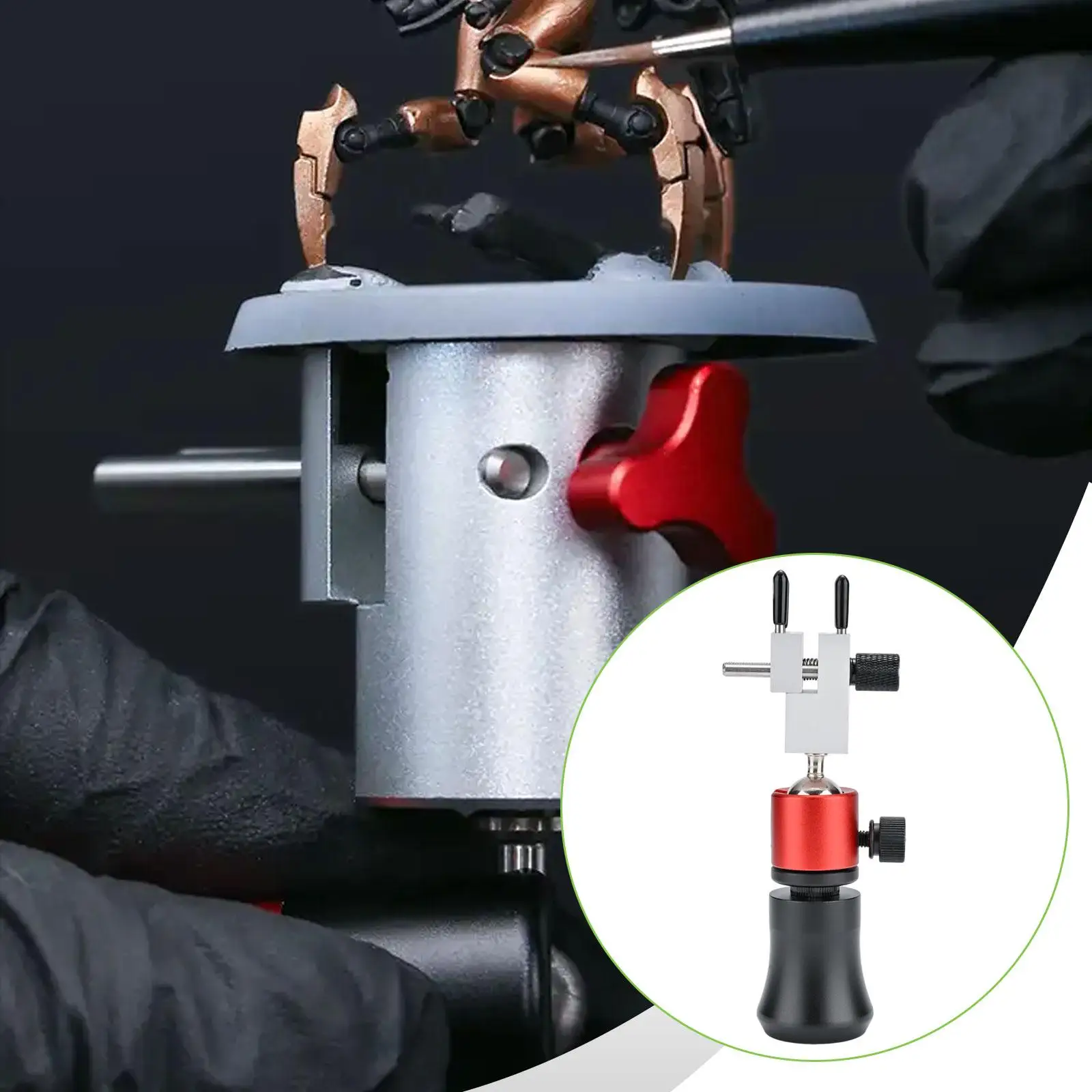 

Mini Vise Table Top Clamp Tabletop Vise Aluminum Alloy Jewelry Making Crafts DIY Projects Sturdy Adjustable Repair Tool