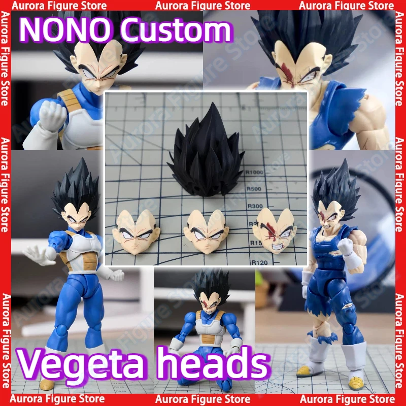 

Nono Custom KO Dragon Ball Z SHF SSJ Super Saiyan Vegeta Son Goku Heads Аксессуары Headsculpt Аниме Фигурки Игрушки ПВХ