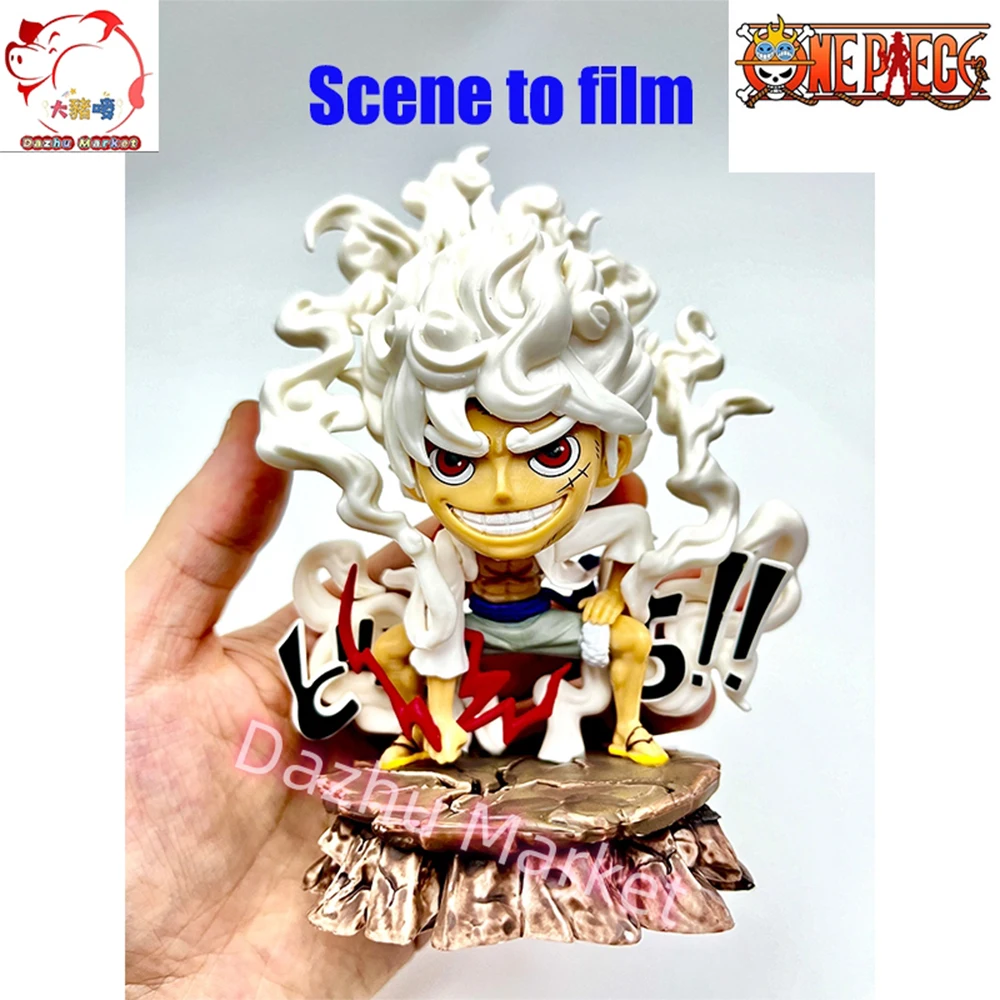 Original Anime One Piece Figures Monkey D Luffy Gear Fifth Sun God Nika Collection GK Statues Desktop Decorate Kids Toy Gift