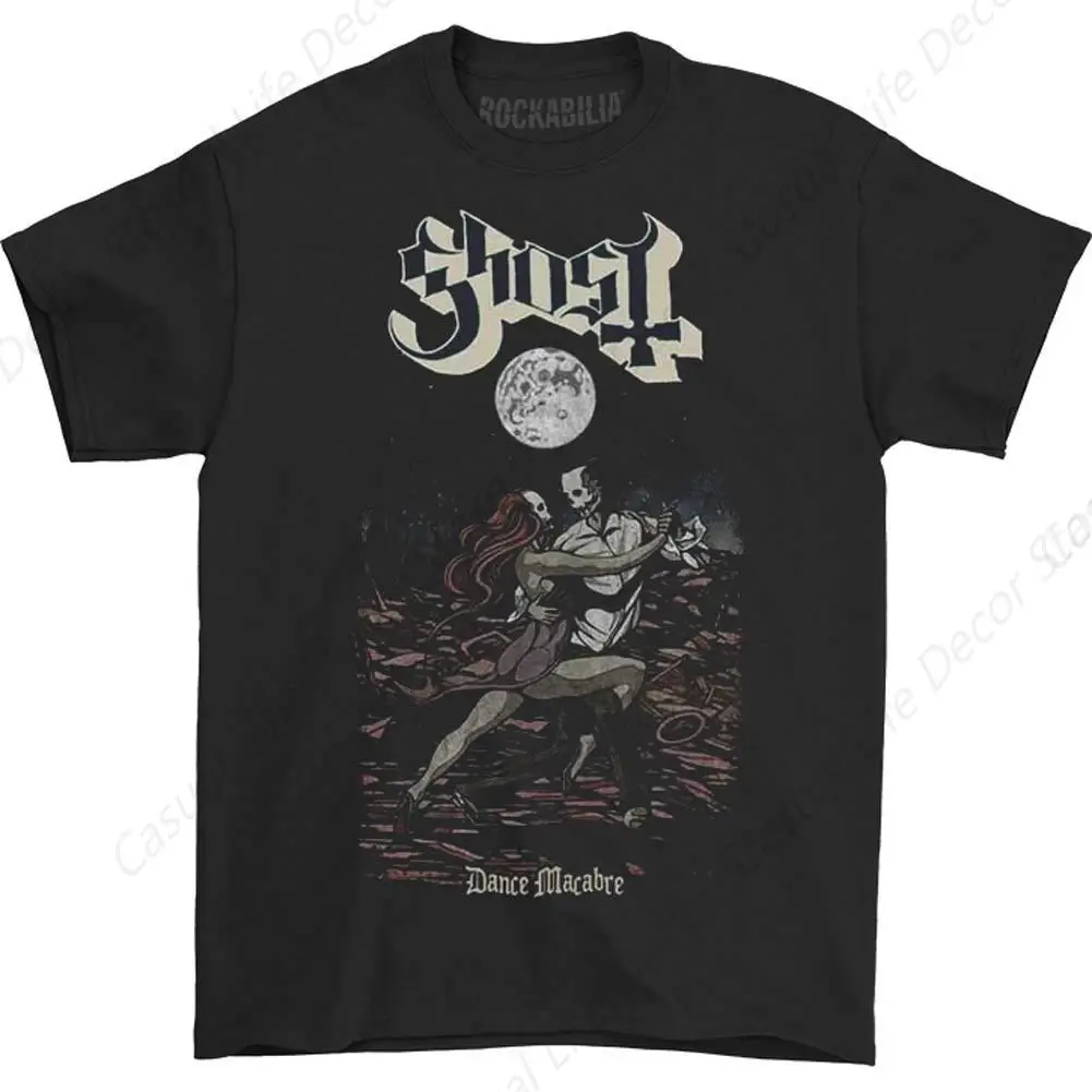 Ghost b.cc เสื้อยืดผู้ชายทรงสลิมฟิต, เสื้อยืดเสื้อยืดคอกลมแขนสั้นพอดีตัว6XL