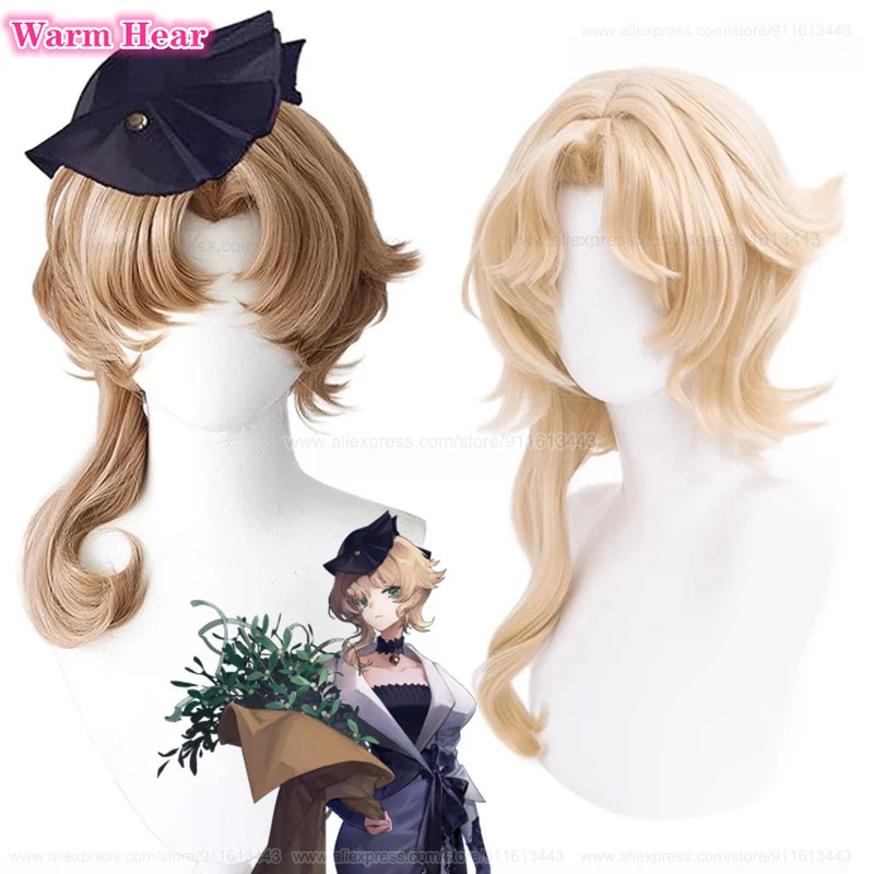 

High Quality Druvis III Cosplay Wig Game Long 45cm Wig Cosplay Anime Wigs Heat Resistant Synthetic Wigs + Wig Cap