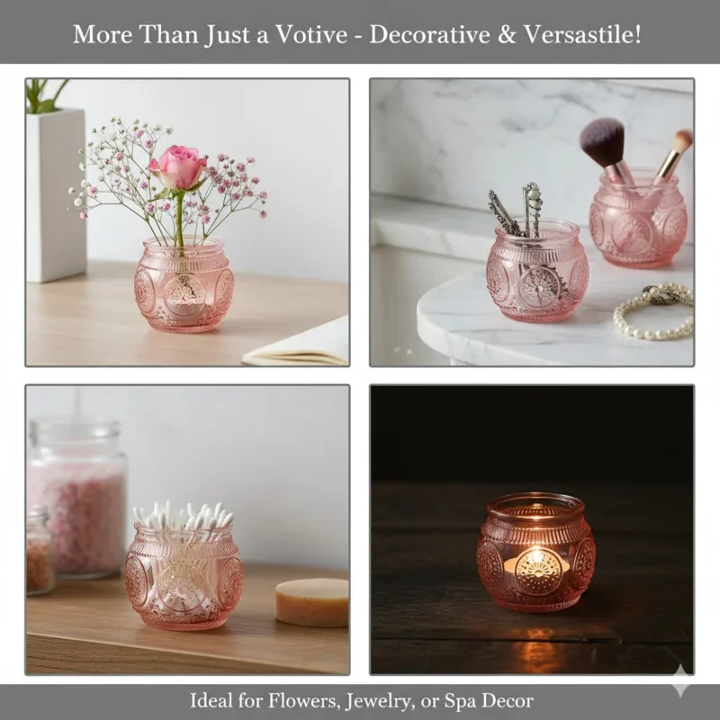 

Sunflower Glass Holder Set Colorful Candle Cup Set Candle Aromatherapy Creative Home Decor Tealight Holder Home Decor Gift New