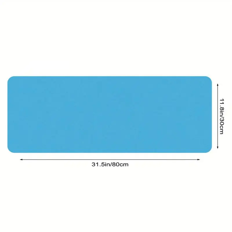 قطعة واحدة من لوحة ماوس الألعاب باللون الأزرق النابض، قاعدة غير قابلة للانزلاق، مثالية للألعاب والاستخدام المكتبي، الأبعاد 31.5 بوصة × 11.8 بوصة. #1