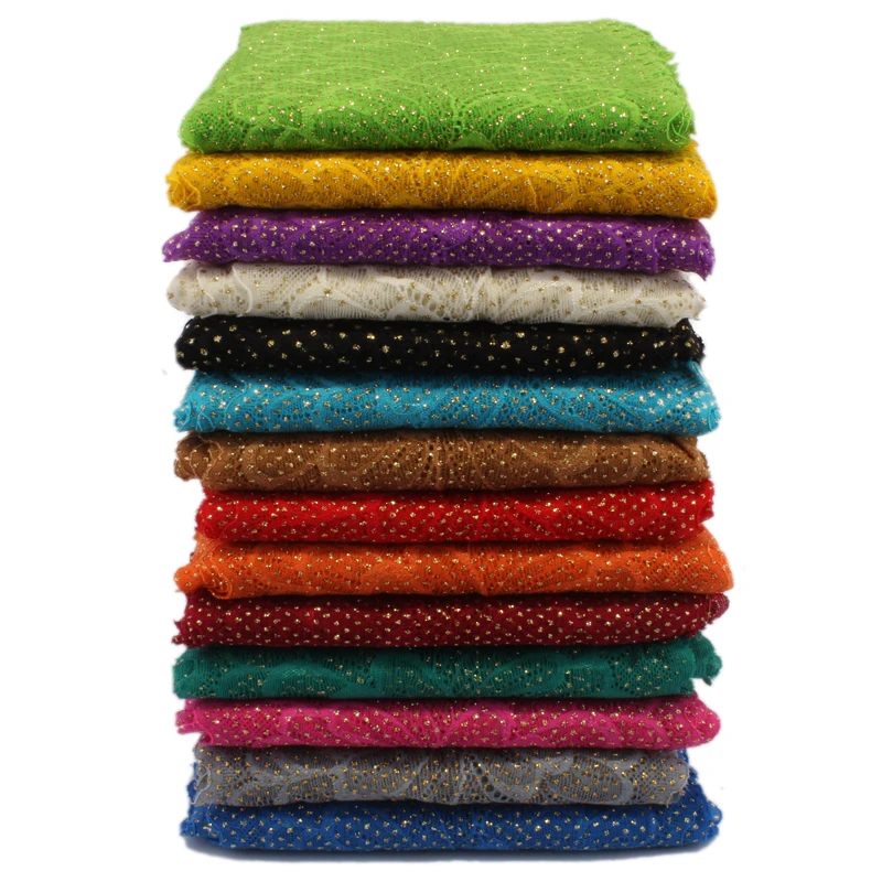 

Кружевная тесьма 10Y 19 см из сетчатой ткани с цветочным узором, вязаная, эластичная, с золотыми точками-пайетками, для женской одежды и аксессуаров для волос