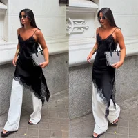 KONDALA Sexy Beach Holiday Lace Party Women Dress V Neck Cami Backless Midi Dress Fashion 2026 Y2K Girl Evening Club SummerDress - Image 4