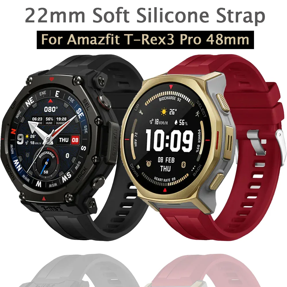 22Mm Silicone Strap…