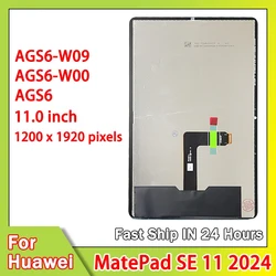 11‘’inch New For Huawei MatePad SE 2024 LCD Display Touch Screen Digitizer AGS6-W09 AGS6-W00 AGS6 Display Replacement