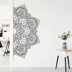 Mandala Wall Stickers Dress Up Boho Style Ethnic Art Indian Buddhist Yoga Club Home Bedroom Door Decoration Vinyl Decal Gift M3