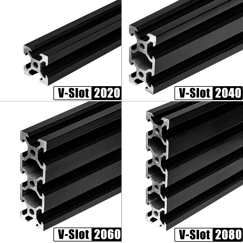 V-Slot Mini V attuatore lineare Bundle Kit trasmissione a cinghia fai da te con motore passo-passo Nema 17 250mm 500mm 1000mm