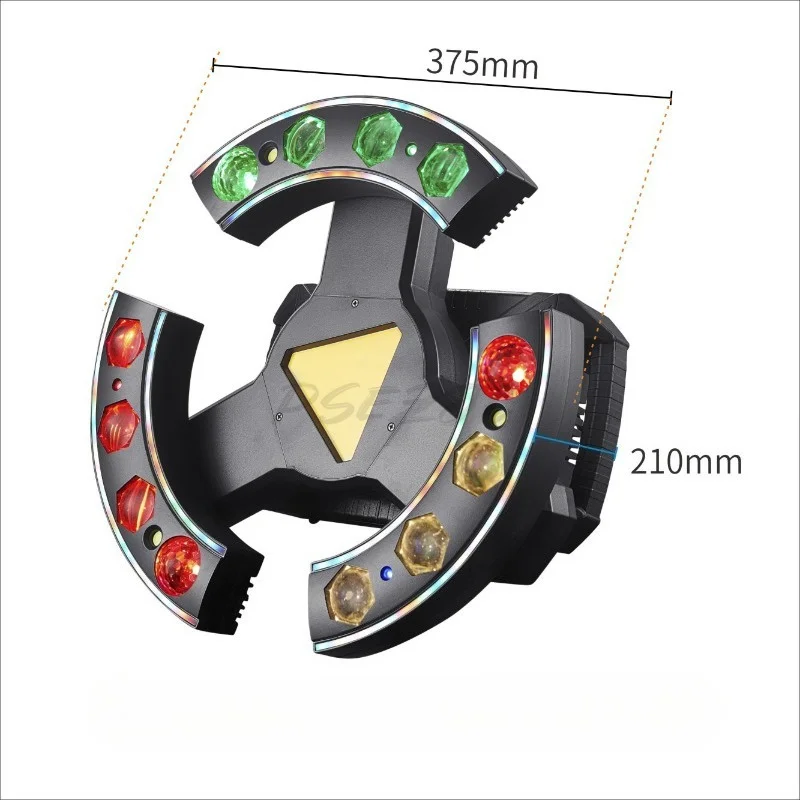 120W Three Wing Phantom with Remote Control Small Stage Light KTV Bar Indoor Atmosphere Shaking Head Rotating Laser Light