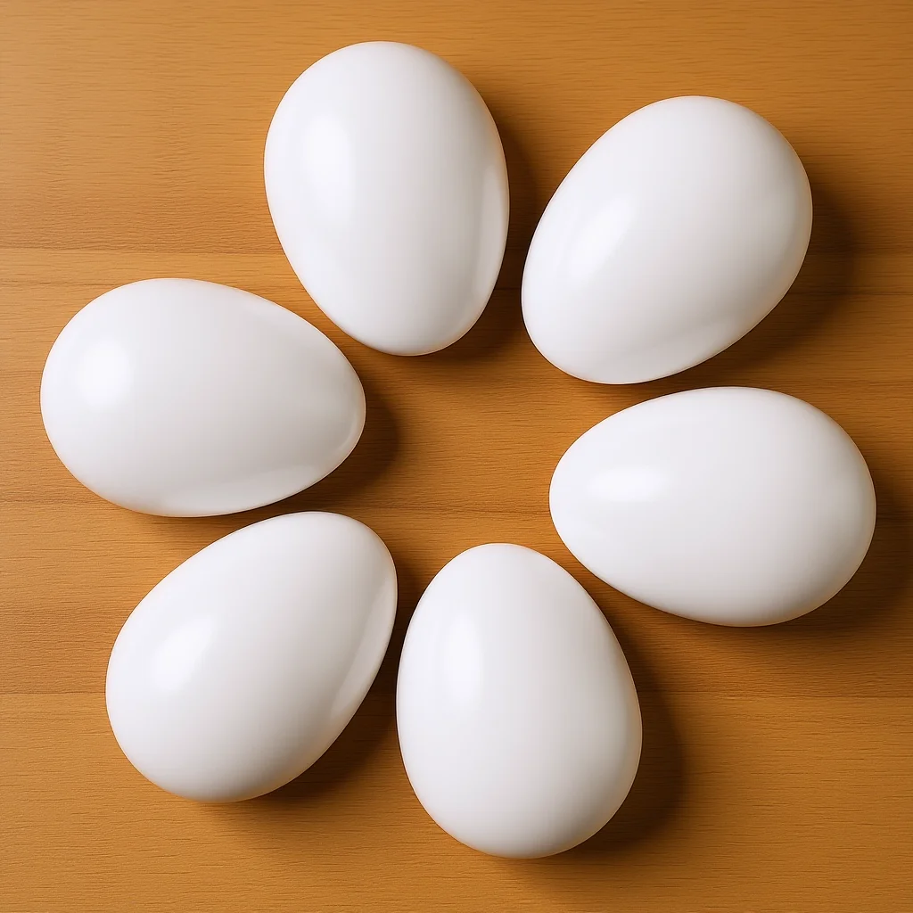 

30Pcs Realistic Parrot Egg Substitute Solid Plastic Incubation Eggs for Avian Breeding Support Pigeon Egg Management Replication