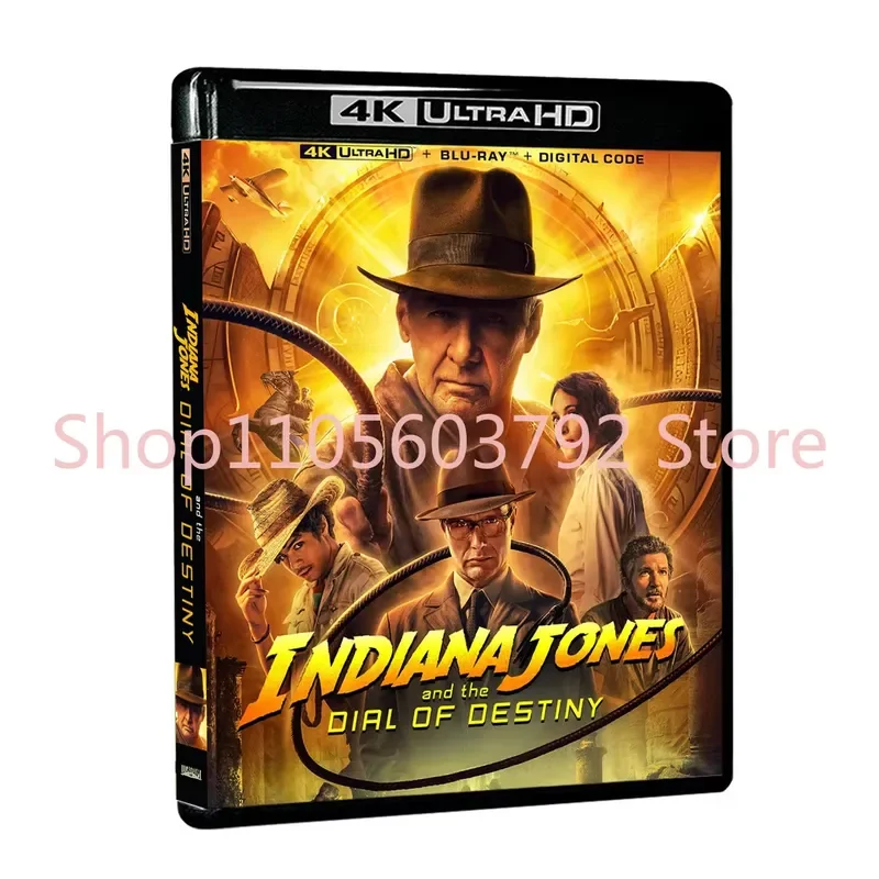 Disco de película en Blu-ray 4K UHD Indiana Jones y el Dial del Destino 2023, compatible con PS5 y Xbox Series X, Dolby Atmos, nuevo
