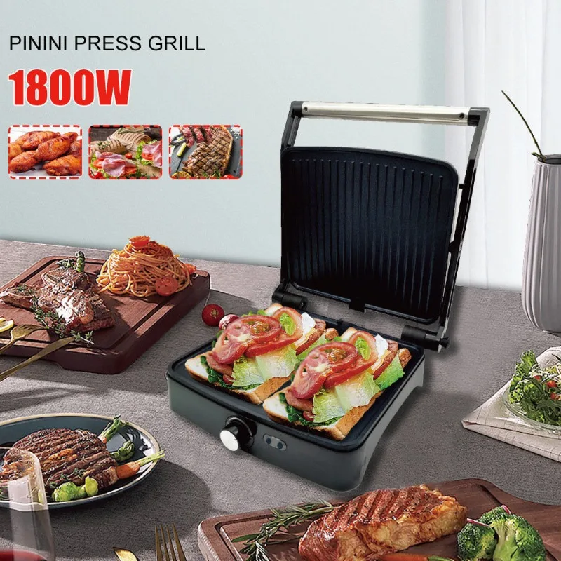 1800W Steak Machine Automatische Ontbijt Machine Grill Biefstuk Machine Teppa Keuken Kookgerei Thuis Multifunctionele Grill