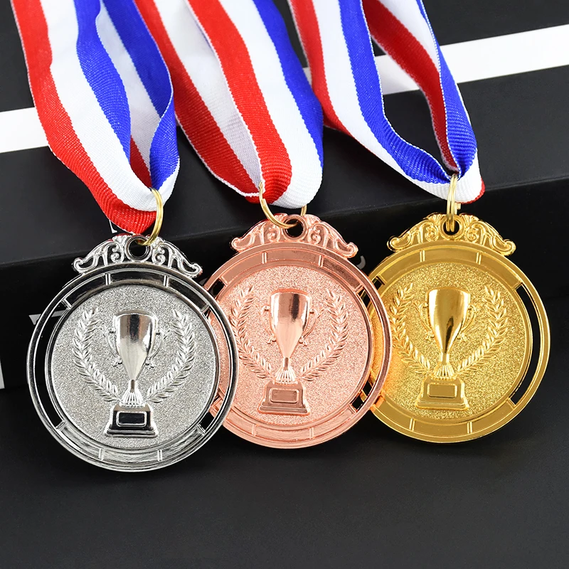 1pc Gold Winners Medals Children Game Sports Prize Awards Toys Outdoor Kids Competitions for Birthday Party Favors Pinata Filler