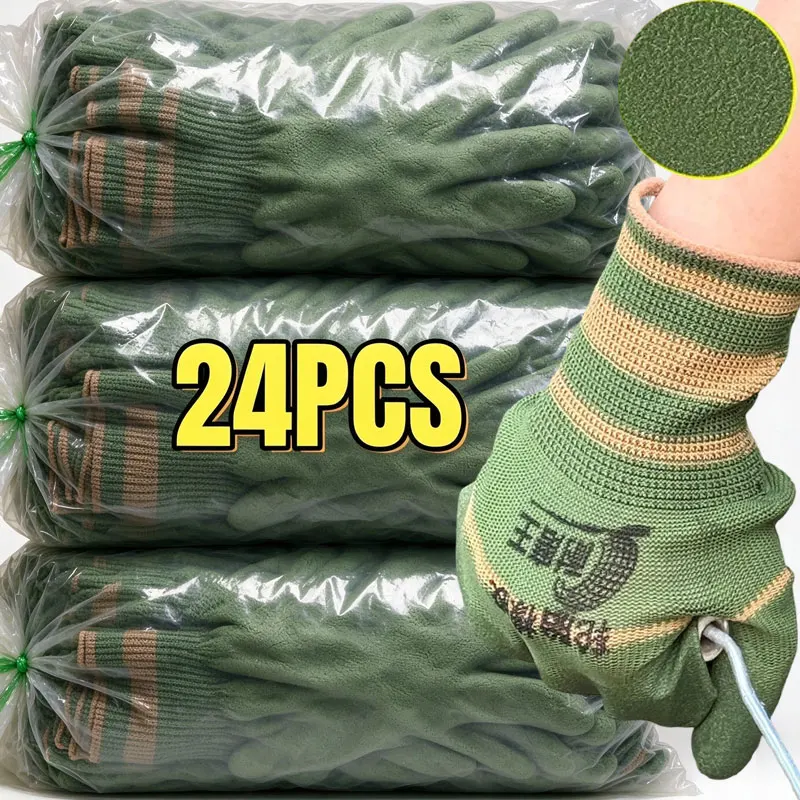 Wear Resistant Gloves Rubber Material Durable Thorn Proof Protection Gloves Breathable Waterproof Construction Automotive Repair
