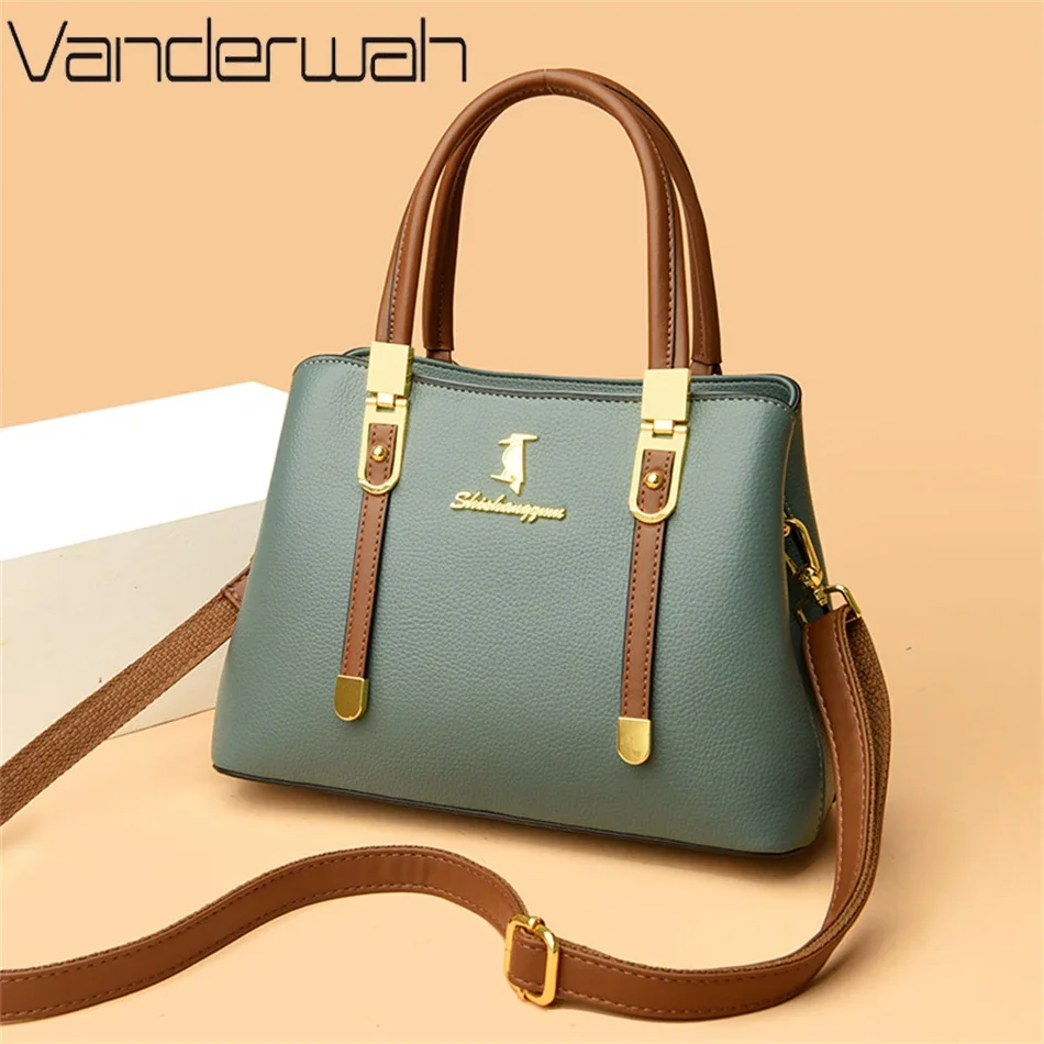 Genuine Luxury Women Handbags and Purses Brand Designer Crossbody Bags High Quality Leather Shoulder Messenger Bag Casual Totes