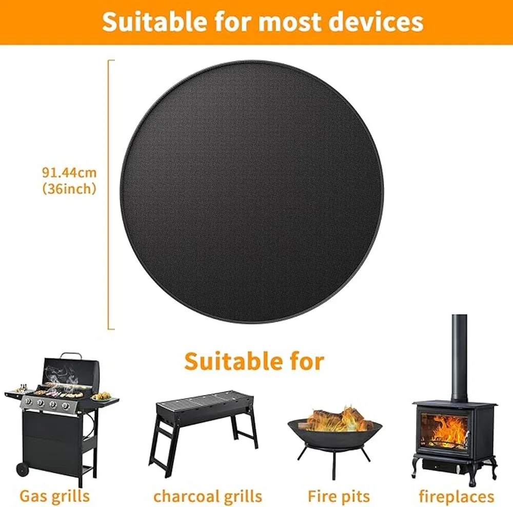 Fire Mat With High Temperature Resistant Fireproof Mat Under Fire Grill Protects Surfaces Effectively High