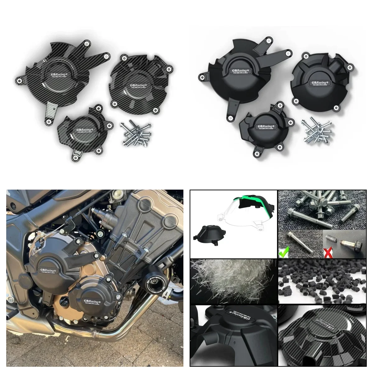 

Крышка двигателя CB650R для Honda CB650R 2021-2023, аксессуары для мотоциклов, защитный чехол от падения двигателя для GBRacing