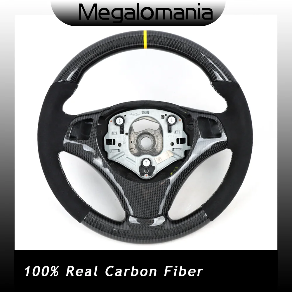 100% volante in vera fibra di carbonio adatto per BMW E81 E82 E87 E88 E90 E91 E92 E93 E84 E70 E71 E72 E90 E92 E93 E70 E71