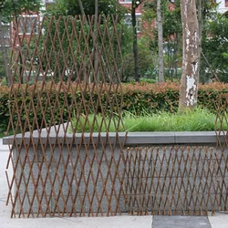 Intrekbare uitbreidbare houten tuinmuurhekpaneel Plant Climb Trellis Ondersteuning Decoratie Tuinhekwerk voor Home Yard Decor