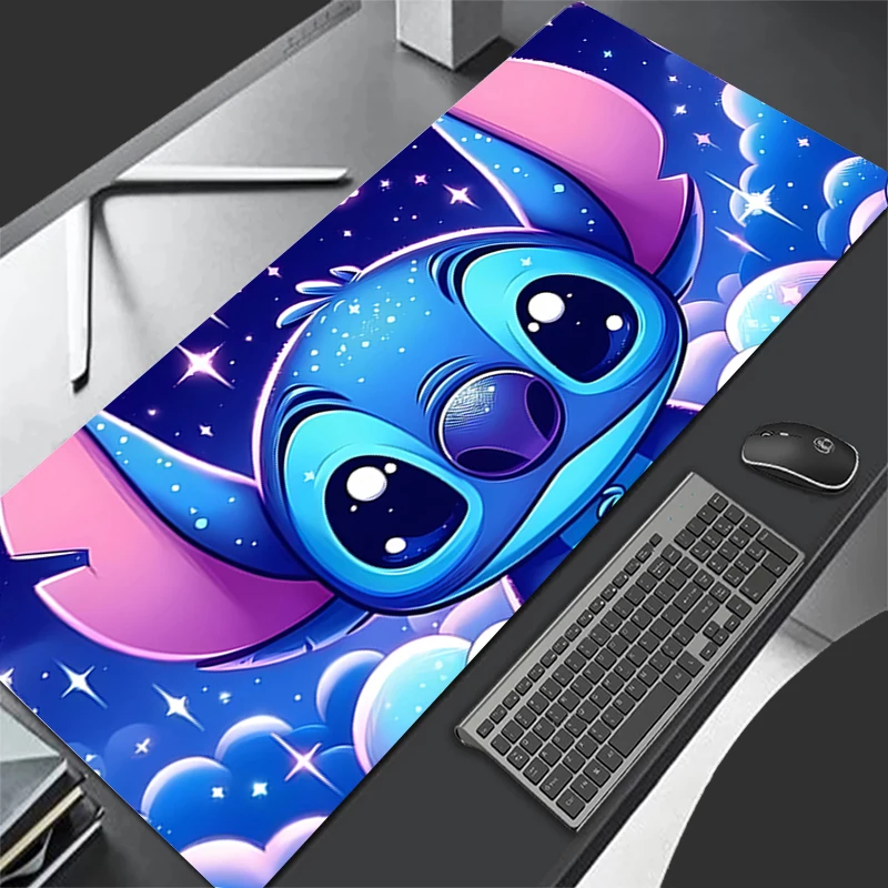 

Colorful Mousepad Kawaii Stitch Computer Mouse Pads Keyboard Pad Office Carpet Table Mat Desktop Waterproof Soft Mouse Pad