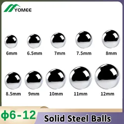 6 6.5 7 7.5 8 8.5 9 9.5 10 11 12mm Steel Ball Solid Iron Balls 2-100Pcs