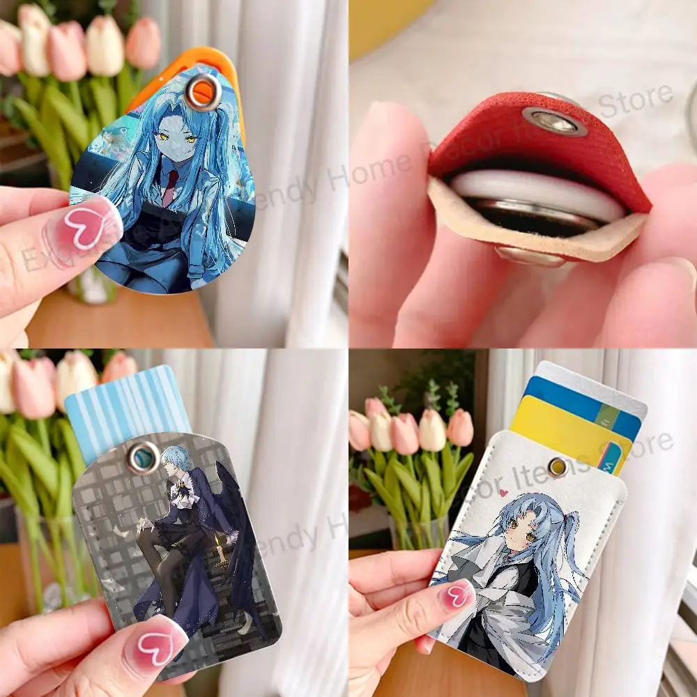 Angela L-Library Of R-Ruina Fashion Leather Credit Card Holder Roomy Metro Debit Credit Card Air Tag Access Card Girls Boys