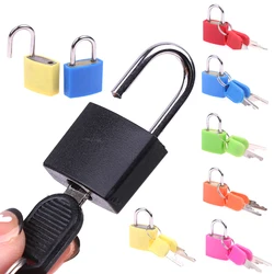 1set ( Lock With Keys)7 Color Small Mini Strong Steel Padlock Travel Suitcase Diary Case Drawer Luggage Locks Decoration