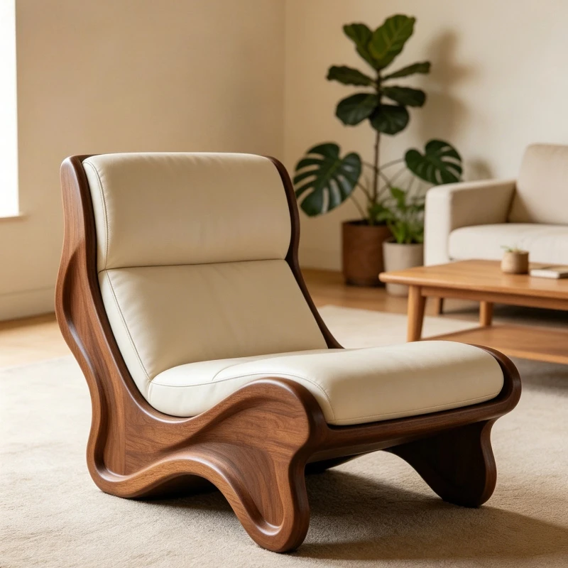 Beauty Modern Lounge Chair Recliner Ergonomic Lazy Relaxing Living Room Chairs Bauhaus Comfy Reading Sillones De Sala Furniture