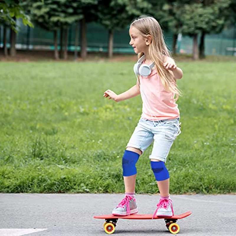 Rodillera de compresión para niños, soporte de rodilla para niños, rodilleras para niños, baloncesto, voleibol, deportes, gimnasia