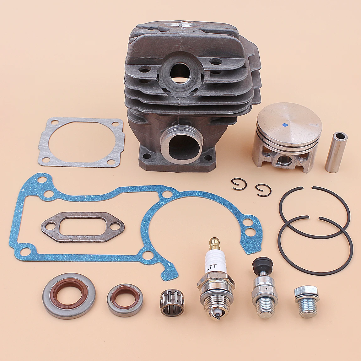 เจาะ 44.7 มม.Nikasil ชุบชุดลูกสูบกระบอกสูบสําหรับ Stihl 026 MS260 MS260C 026PRO motosierra gasolina สวนอุปกรณ์เสริม