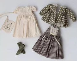 2026 Dula Doll Clothes Dress Polka dot coat skirt Blythe Qbaby ob24 ob22 ob11 Azone Licca ICY JerryB 1/6  Doll Accessories
