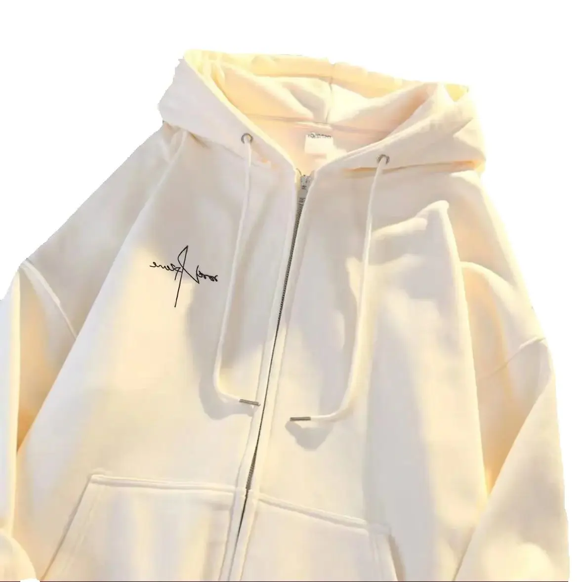 

Ленивый стиль, новинка 2025, куртка-толстовка с капюшоном для новой зимы, свободный и универсальный дизайн, кардиган, модный бренд