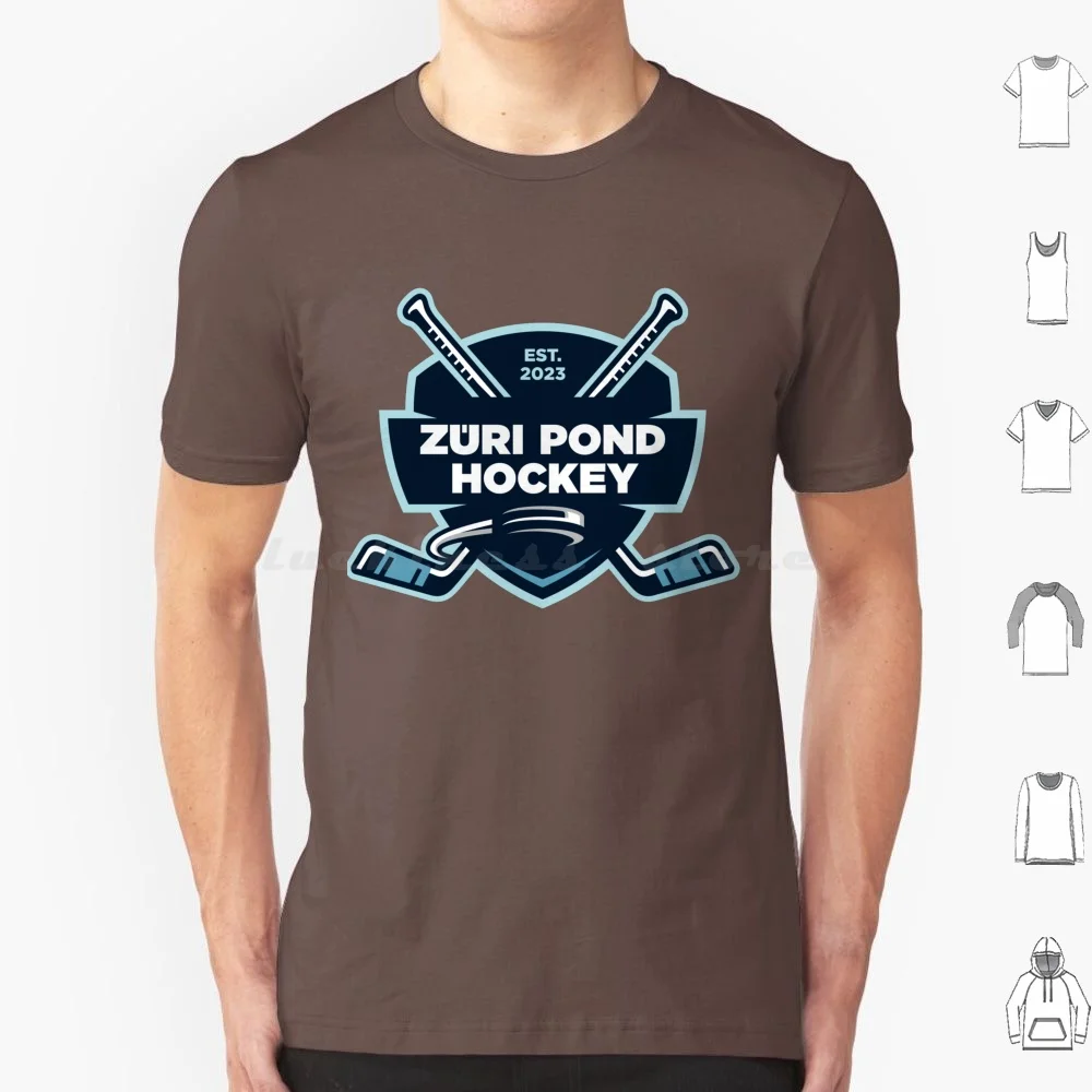 Zurich Pond Hockey Alternative Logo T Shirt Men Women Kids 6Xl Zurich Pond Hockey