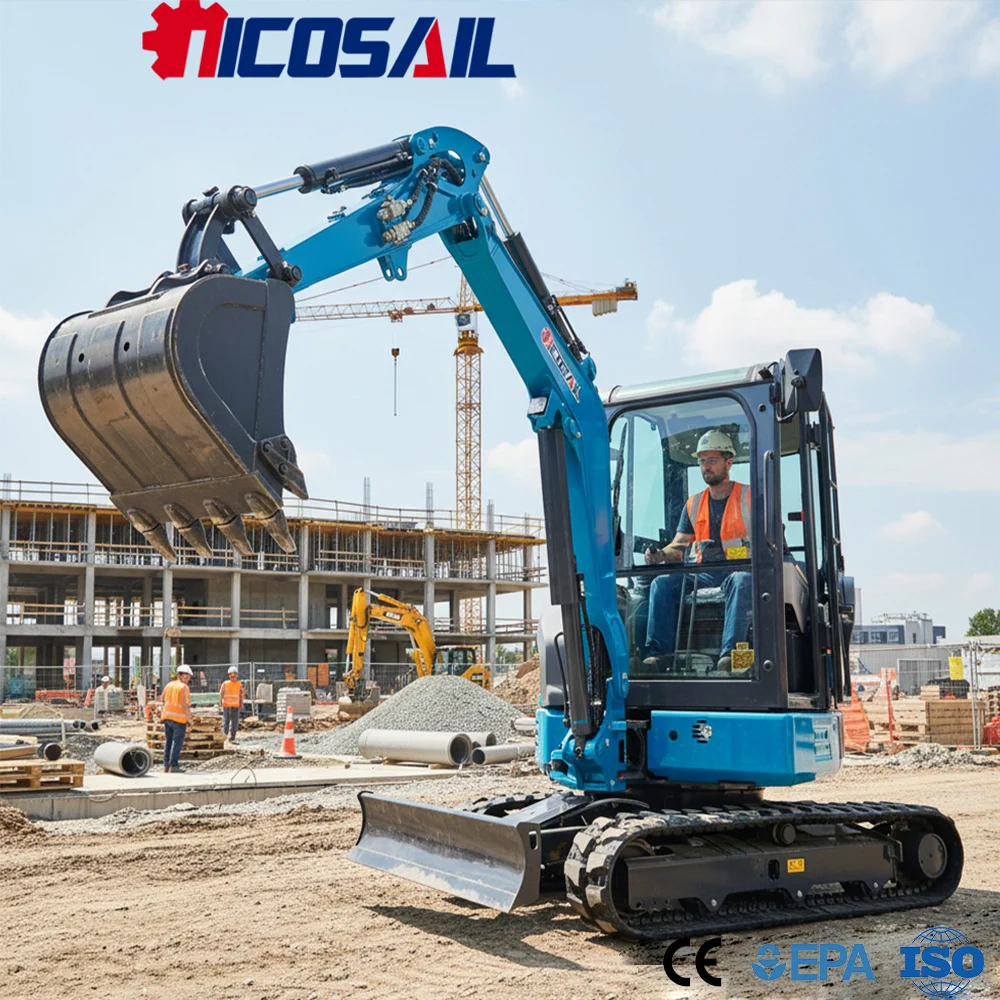 

Custom Mini 3.5 Ton Excavator Euro 5 CE Compact Hydraulic Digger for Construction and Farm Work