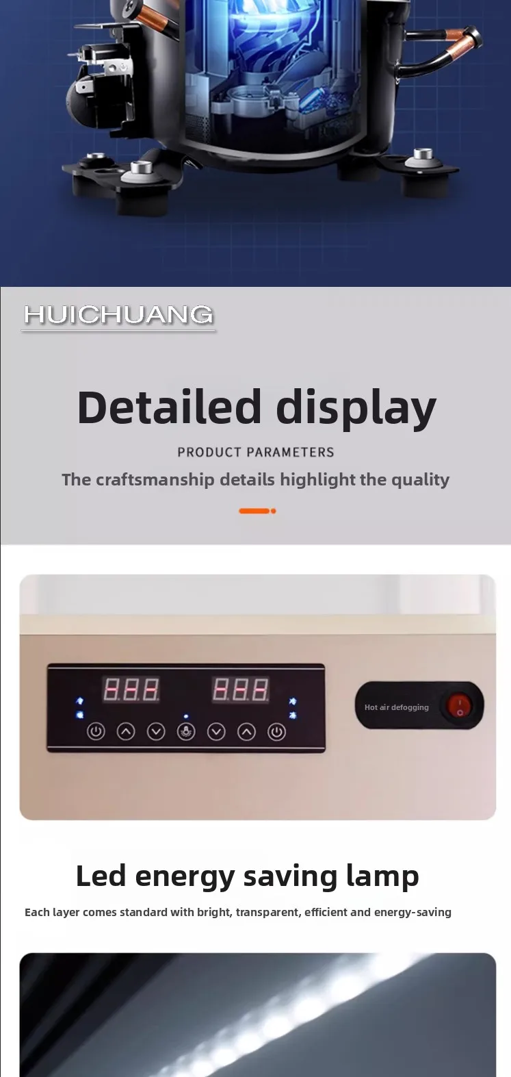 

LX Ordering Cabinet for Hot Pot and BBQ, Commercial Restaurant Refrigerated Freezer, Fruit Preservation Display Cabinet