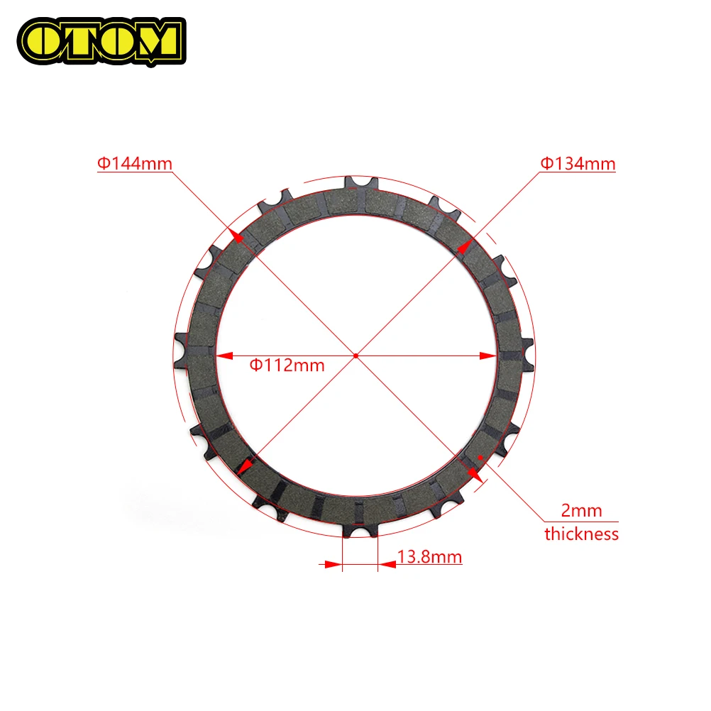 Motorcycle For KTM HUSQVARNA GASGAS Clutch Friction Plates Lining Disc 112mm EXC300 SX250 XCW300 TC250 TE300 TX300 EC250 MC250