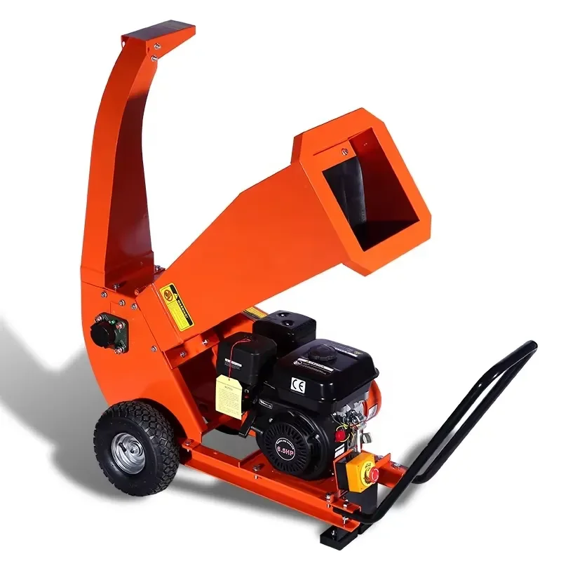 15HP   Wood Shredder Paper Branch Crusher Garden Waste Chipper Heavy Duty Industrial Mulcher for Farm Forestry Use