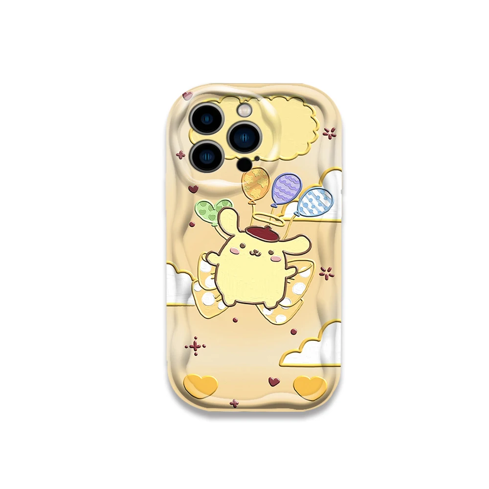 مرحبا كيتي كورومي PomPomPurin غطاء ثلاثية الأبعاد موجة جراب هاتف لهواوي P30 P40 ماتي 30 40 نوفا 5T 7 9 10 SE 11 20 50 90 X50I