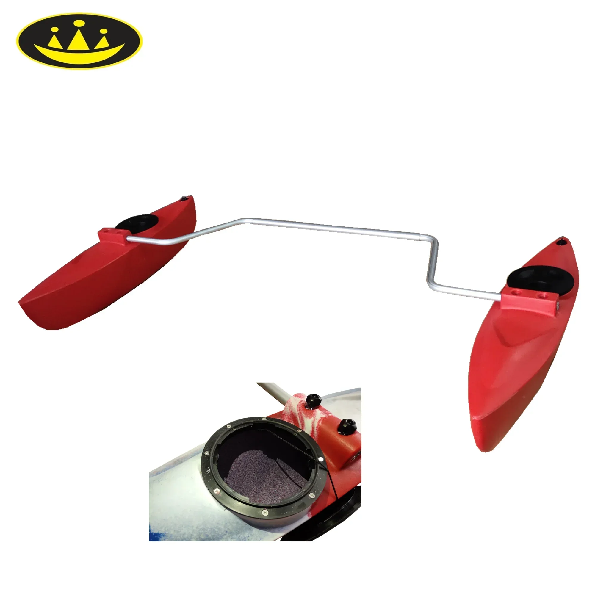 Balanced kayak stabilizer