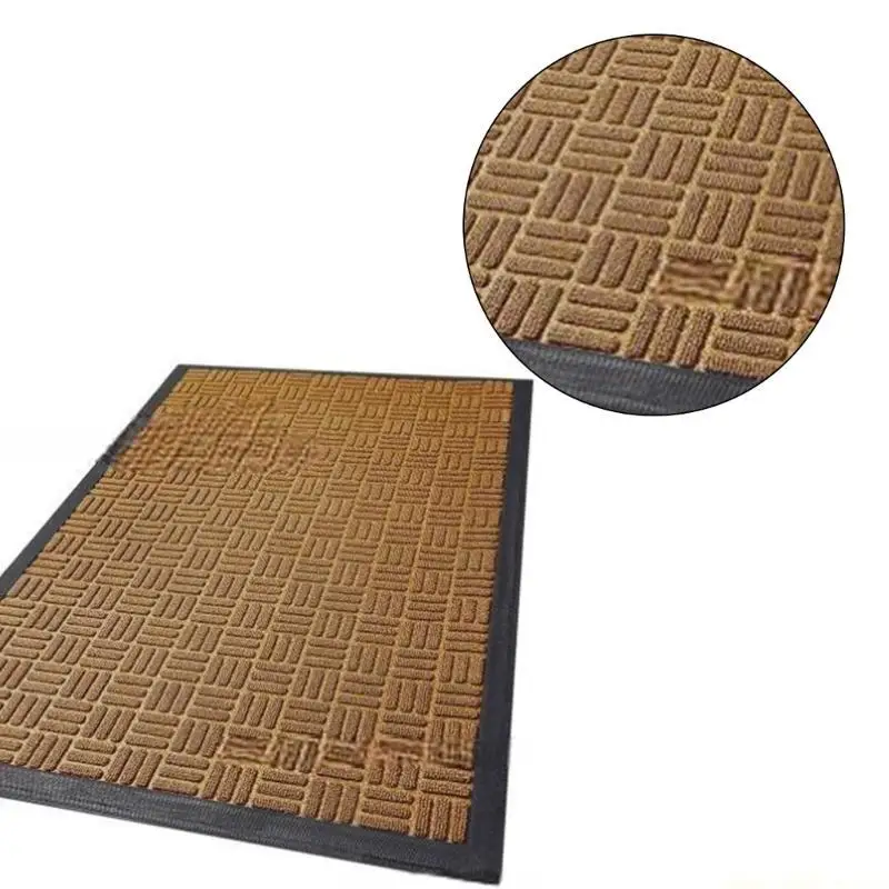 

QX2E Entry Door Mat Entrance Floor Rug Household Rubber Rubbing Foot Mat Antislip