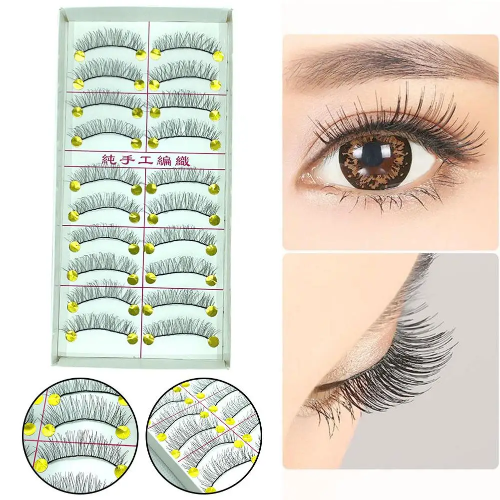 Ciglia 10 paia soffici ciglia di visone 3D drammatiche ciglia finte Volume estensione ciglia finte strumenti per il trucco Faux Cils Maquiagem