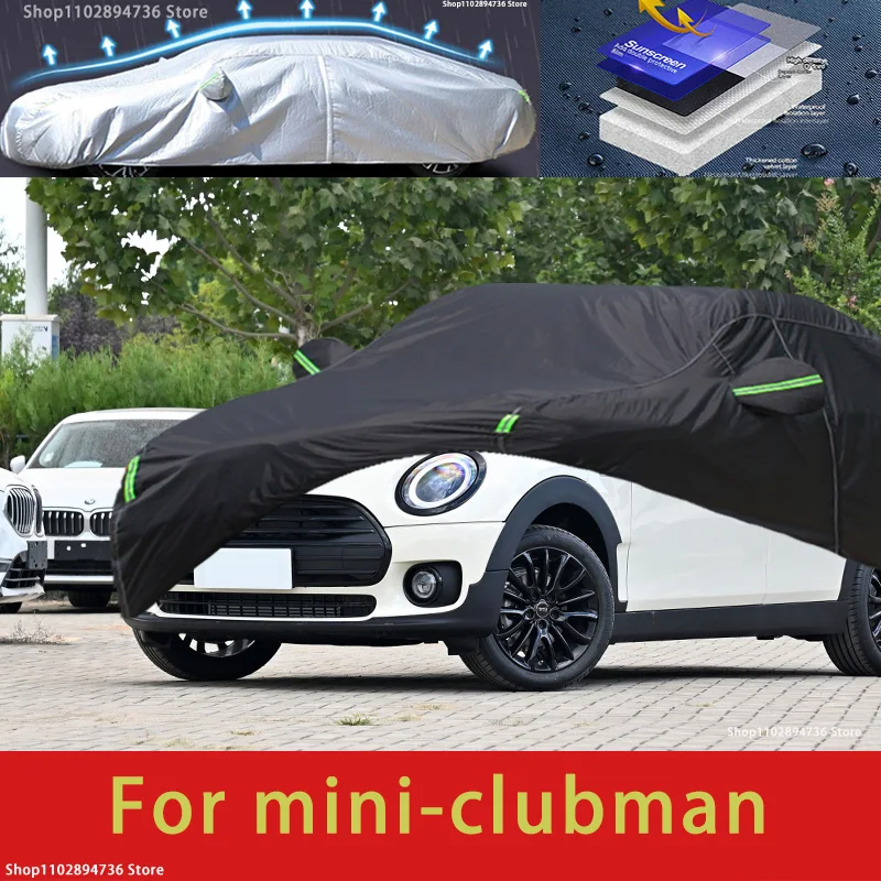 

For BMW MINI Clubman Fit Outdoor Protection Car Covers Snow Cover Sunshade Waterproof Dustproof Exterior black car cover