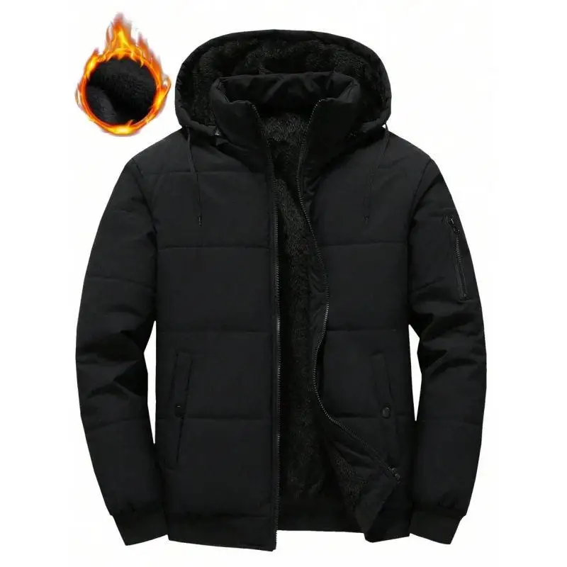 

Detachable Hooded Cotton Jacket for Boys Outdoor Wear Ultra Slim Fit Zipper Closure Regular Length No Brand Registered Trademark