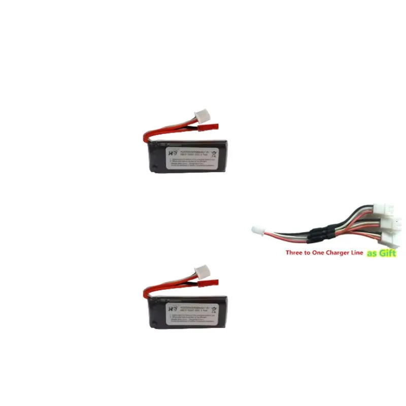 C8823 6WD 1/18 Off-Road RC Car Truck Spare Parts 7.4V 500mAh  Battery USB Line for  C8823 Remote Control Car Truck Accessories