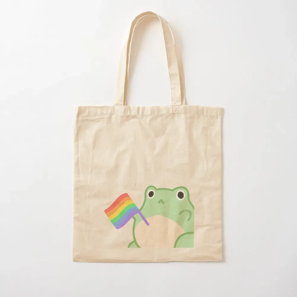 LGBTQ+ Rights Frog Tote Bag handbag personalized tote Canvas stote bag Fabric bag