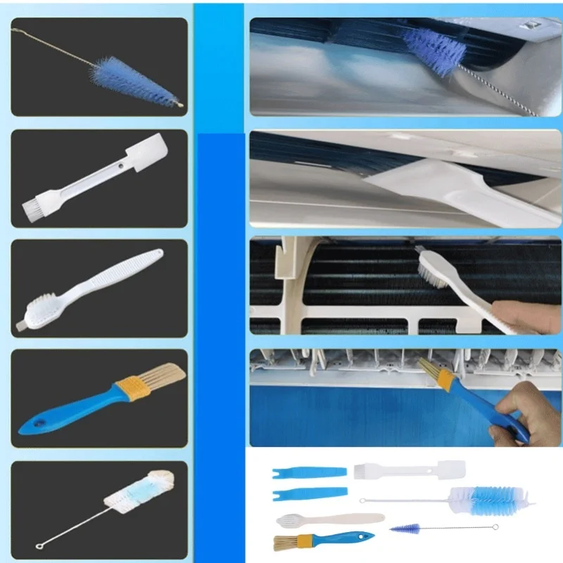 10PCS/Set Mini Split Cleaning Kit Double Hook Design Split Air Conditioner Unit Cleaning Bag Cover Kit
