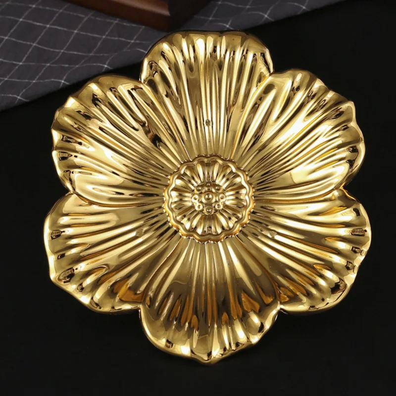 Creative flower Metal Dessert Display Stand Decorative Cake Holder Cupcake Pastry Candy Display Plate for Wedding, Party