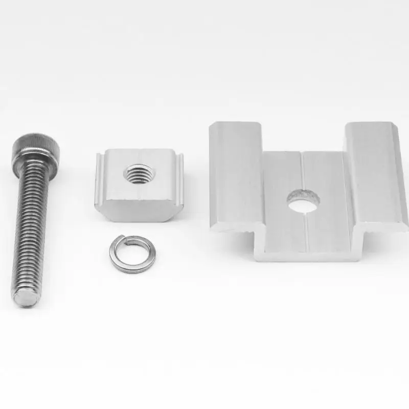 Aluminum Solar Panel Mid Clamp: Rust Resistant Surface Strong Fixation Roof Mounting