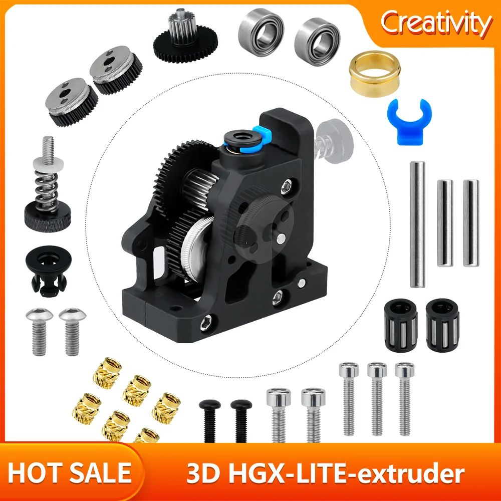 

Extruder All Metal HGX-LITE-extruder 36MM Round Stepper Motor 3D Printer Parts For Ender3/Ender5/CR10/ Reduction Gear Extruder